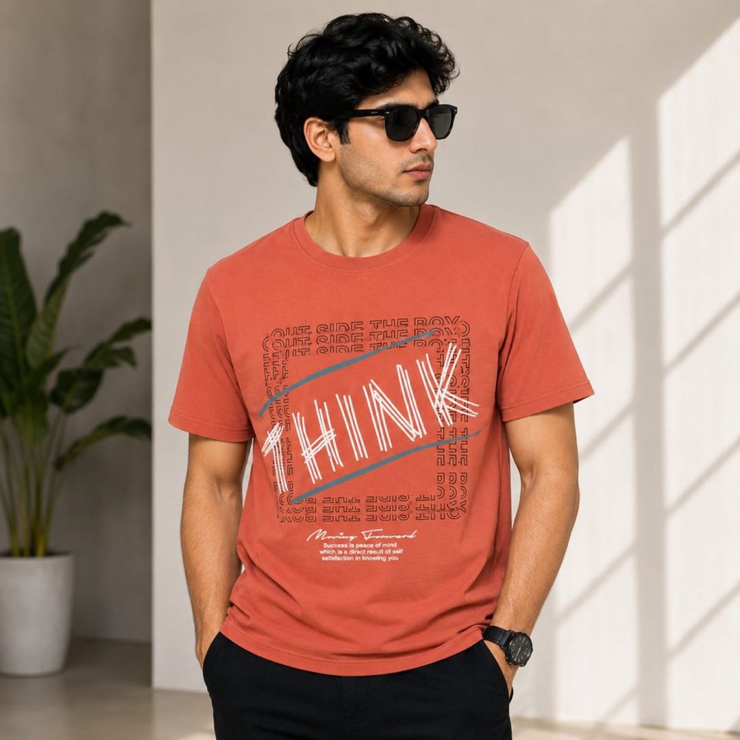 Think Coral T-shirt image 2