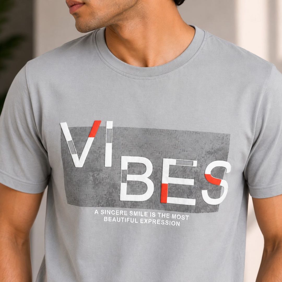 Vibes Grey T-shirt image 4