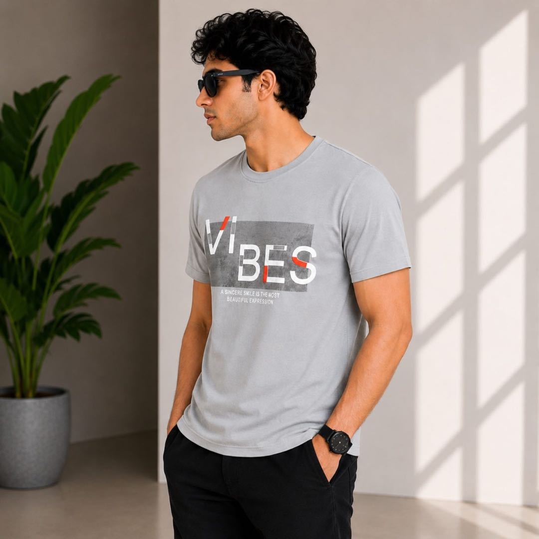 Vibes Grey T-shirt image 2