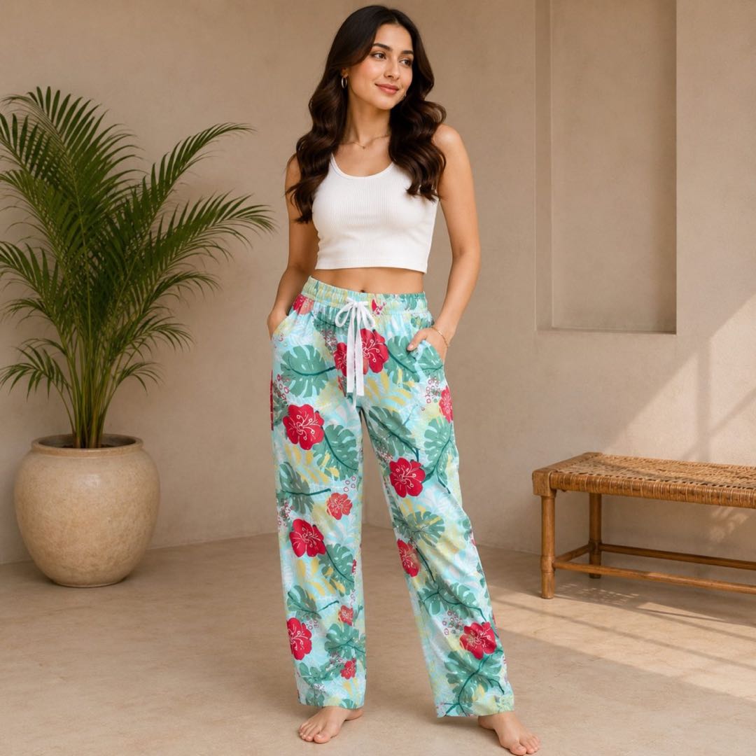 Aqua Floral Lower