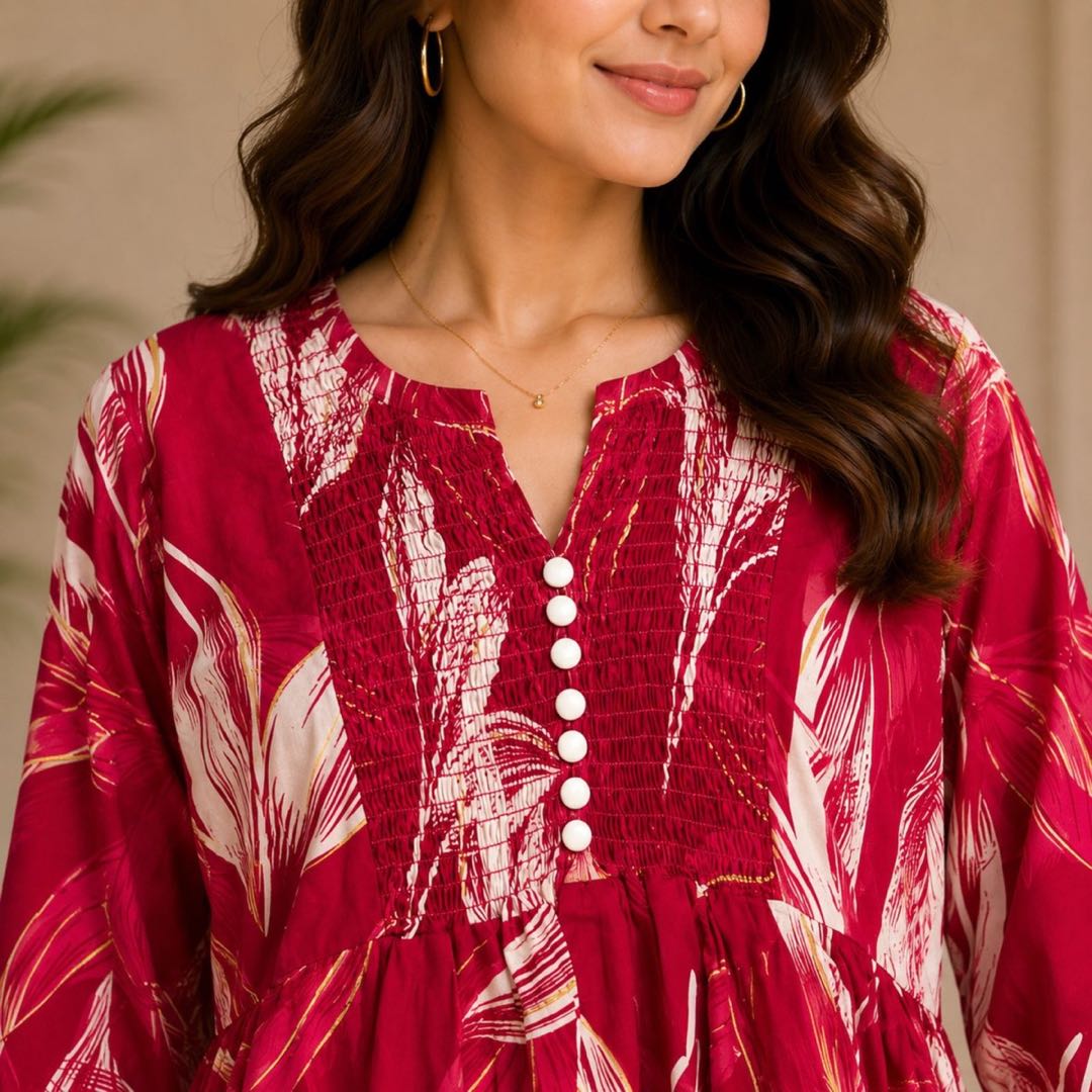 Magenta Leaf Top image 4