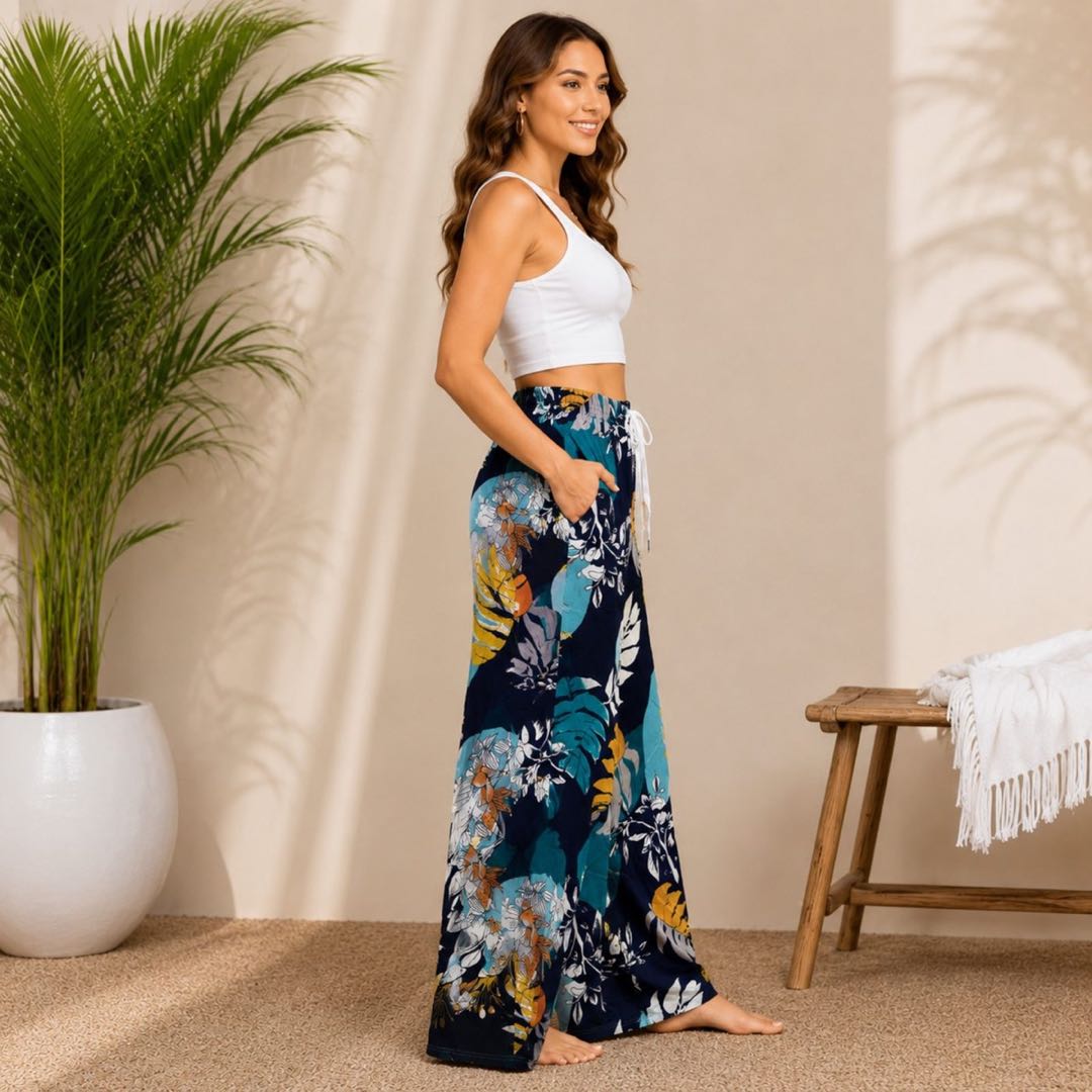 Navy Floral Lower image 2