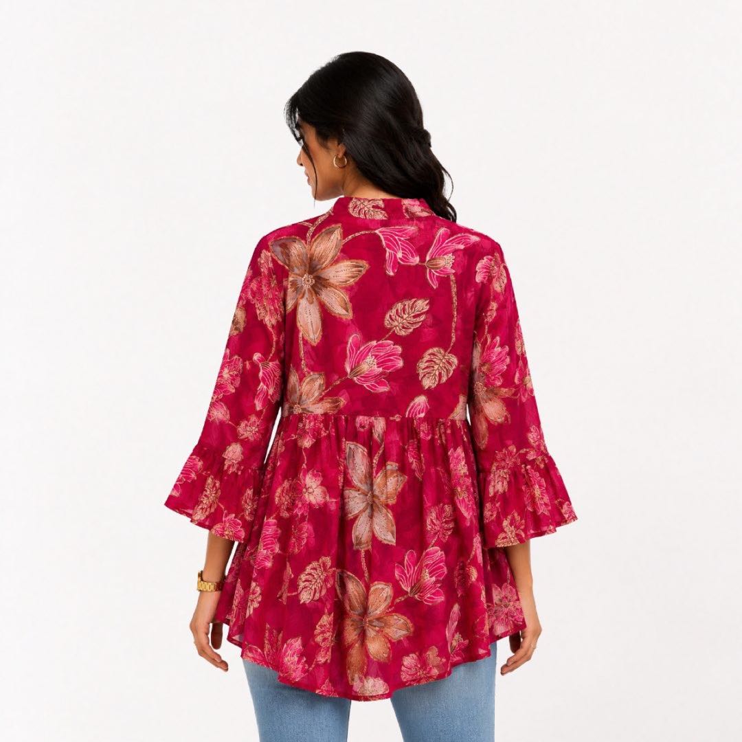 Pink Floral Top image 3