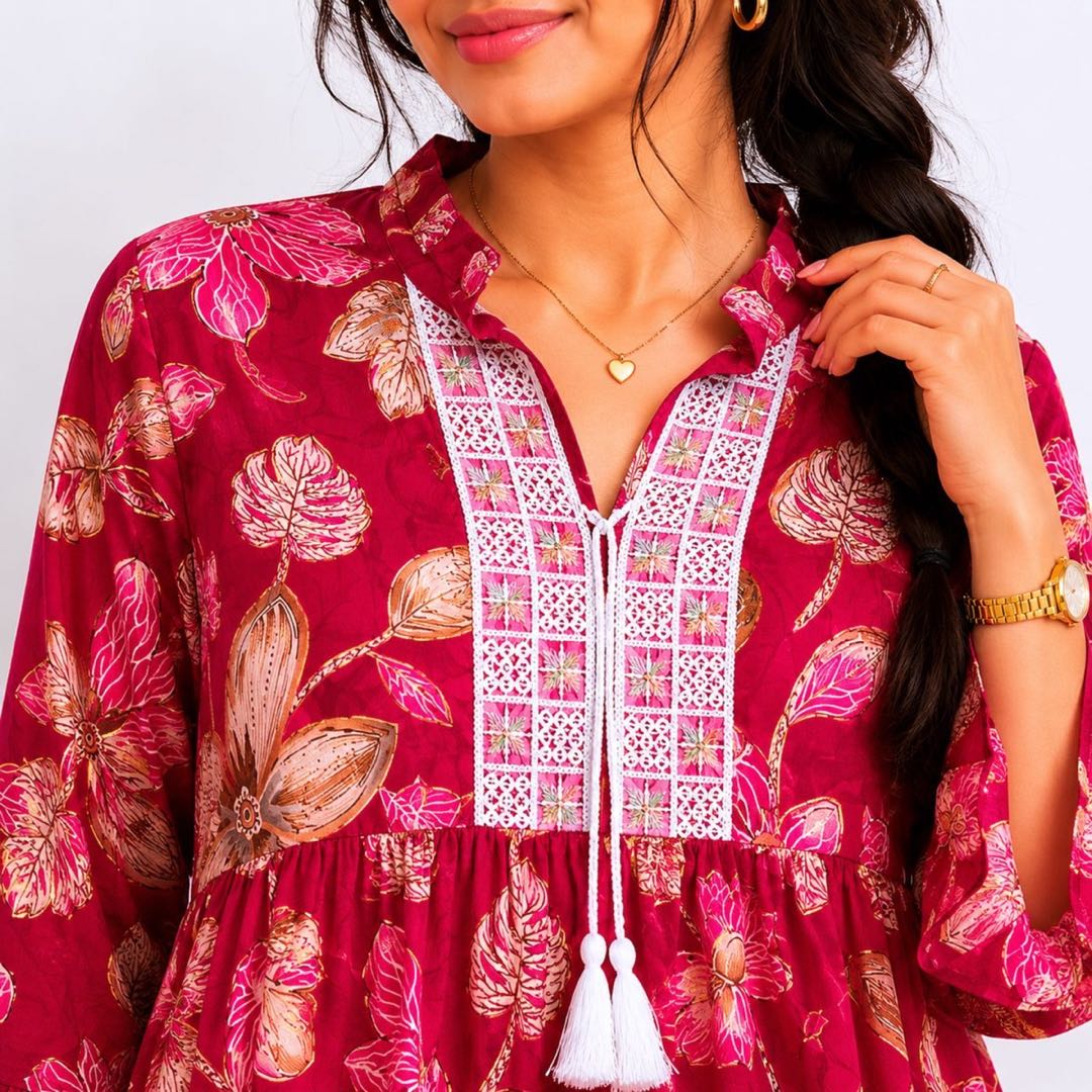 Pink Floral Top image 4