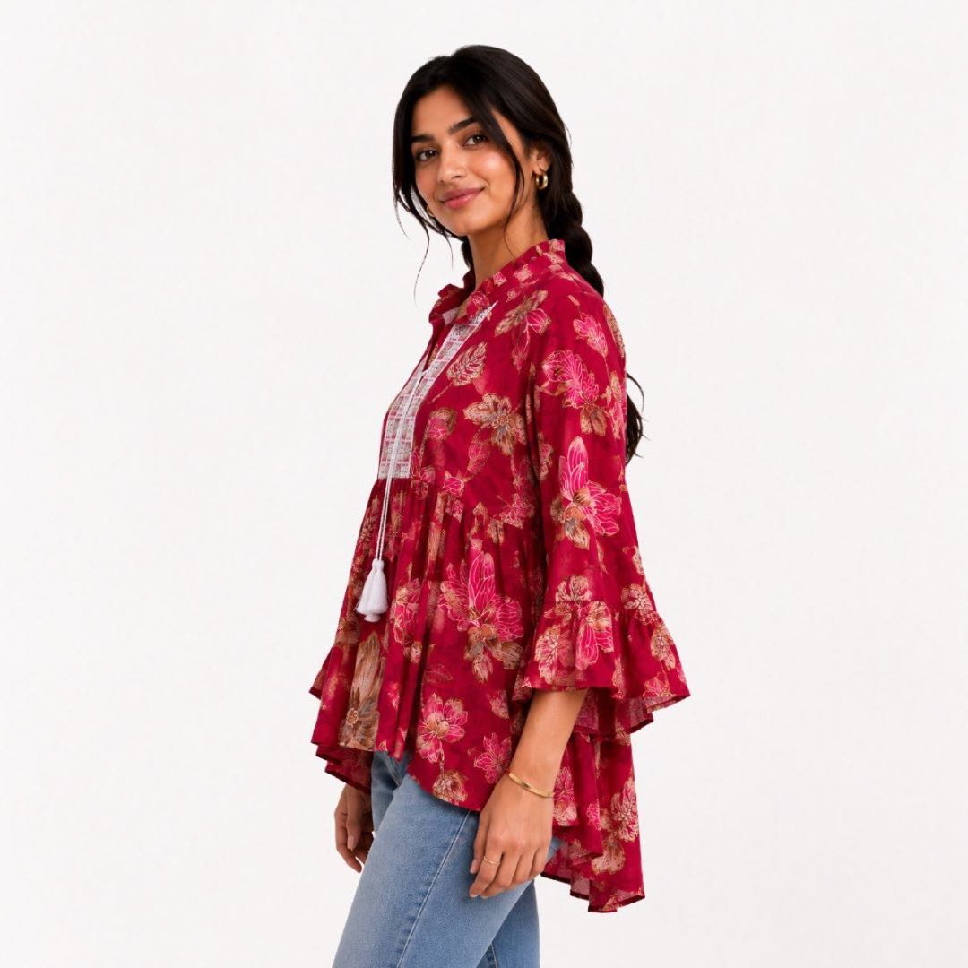 Pink Floral Top image 2