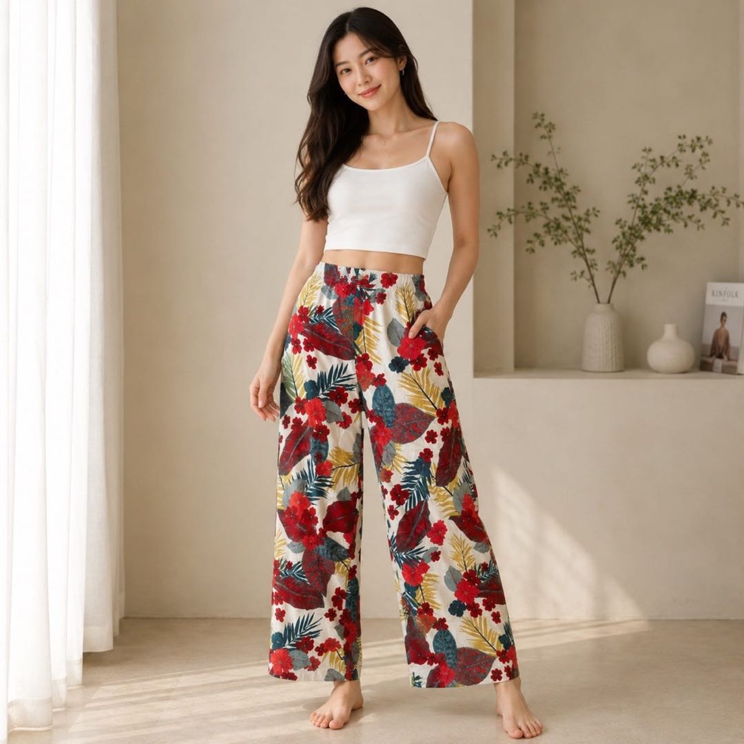 Red Floral Lower